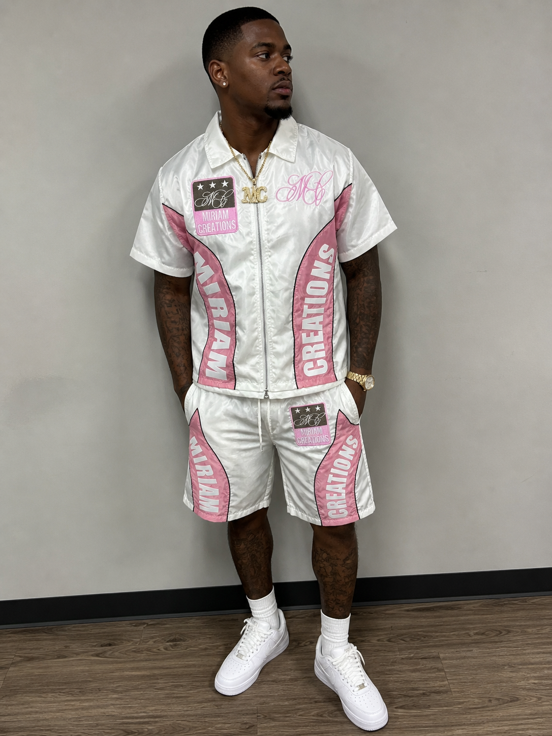 Miriam Creations Signature Set Pink/White